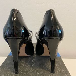Via Spiga Black Patent Leather Pump